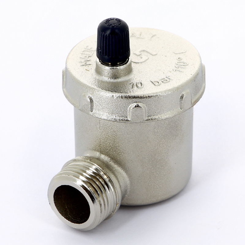 Воздухоотводчик автоматический UNI-FITT 1/2" с боковым подключением и верхним выпуском