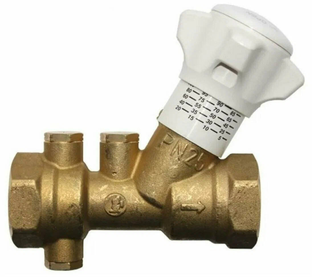 Клапан балансировочный Giacomini R206B Ду20 Ру25 Kvs5.5 ВР без штуцеров со сливом