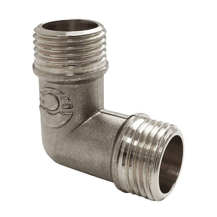 Угольник VALFEX Ду25 НР/НР (никелированный)