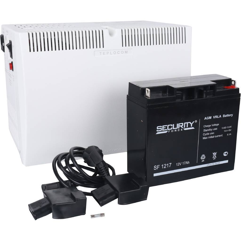 Источник бесперебойного питания Teplocom-250+17 для газового котла (встроенная АКБ 17Ач)