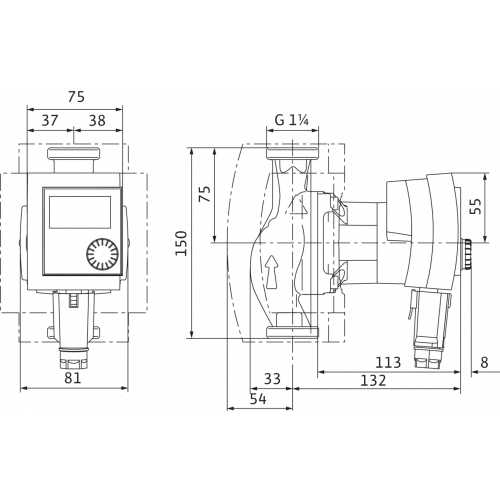 Циркуляционный насос Wilo STRATOS PICO-Z 20/1-4