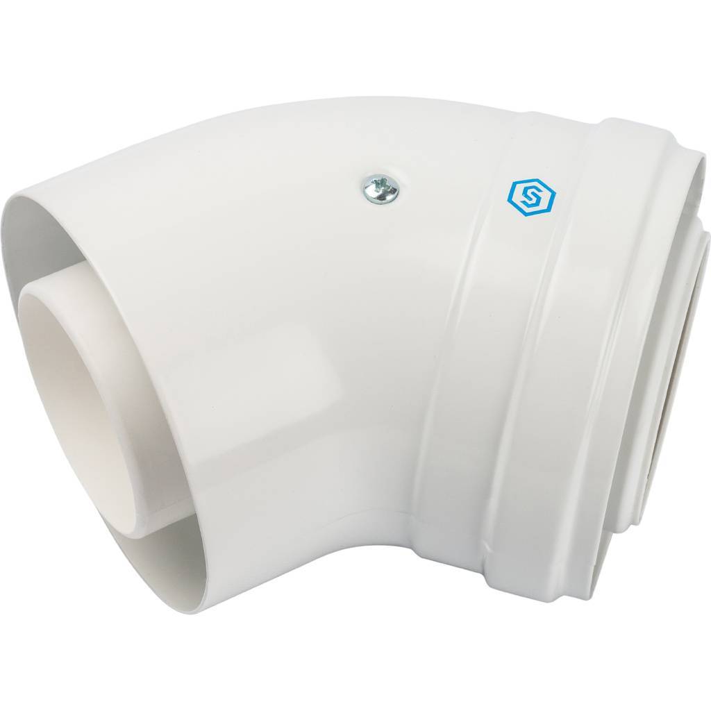 Угол STOUT 45° DN60/100 м/п конденсац. PP-FE