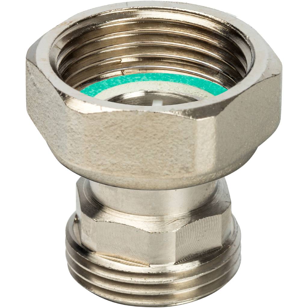 STOUT Разъемное соединение с плоским уплотнением (никелированное 3/4")