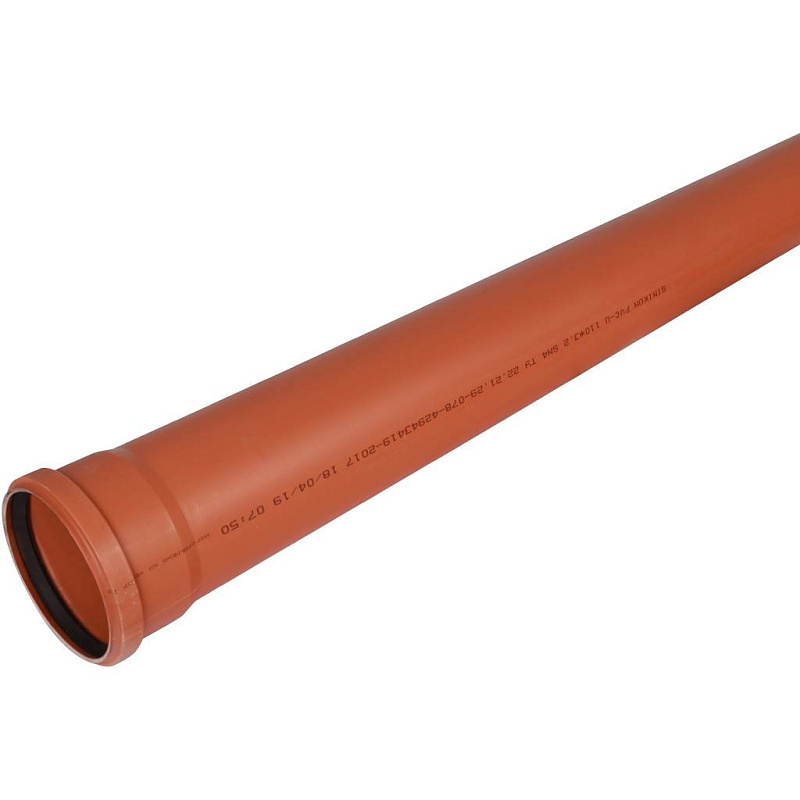 Труба канализационная Sinikon НПВХ 110 х 6000 мм