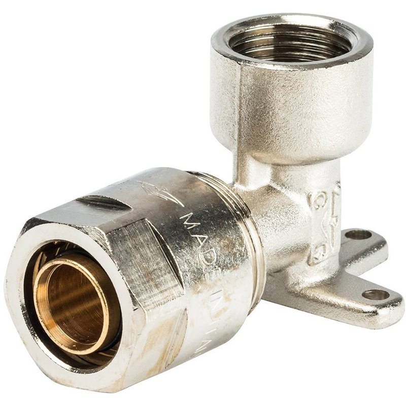 Уголок 90° Prandelli Multyrama 20х2,0х1/2" с креплением