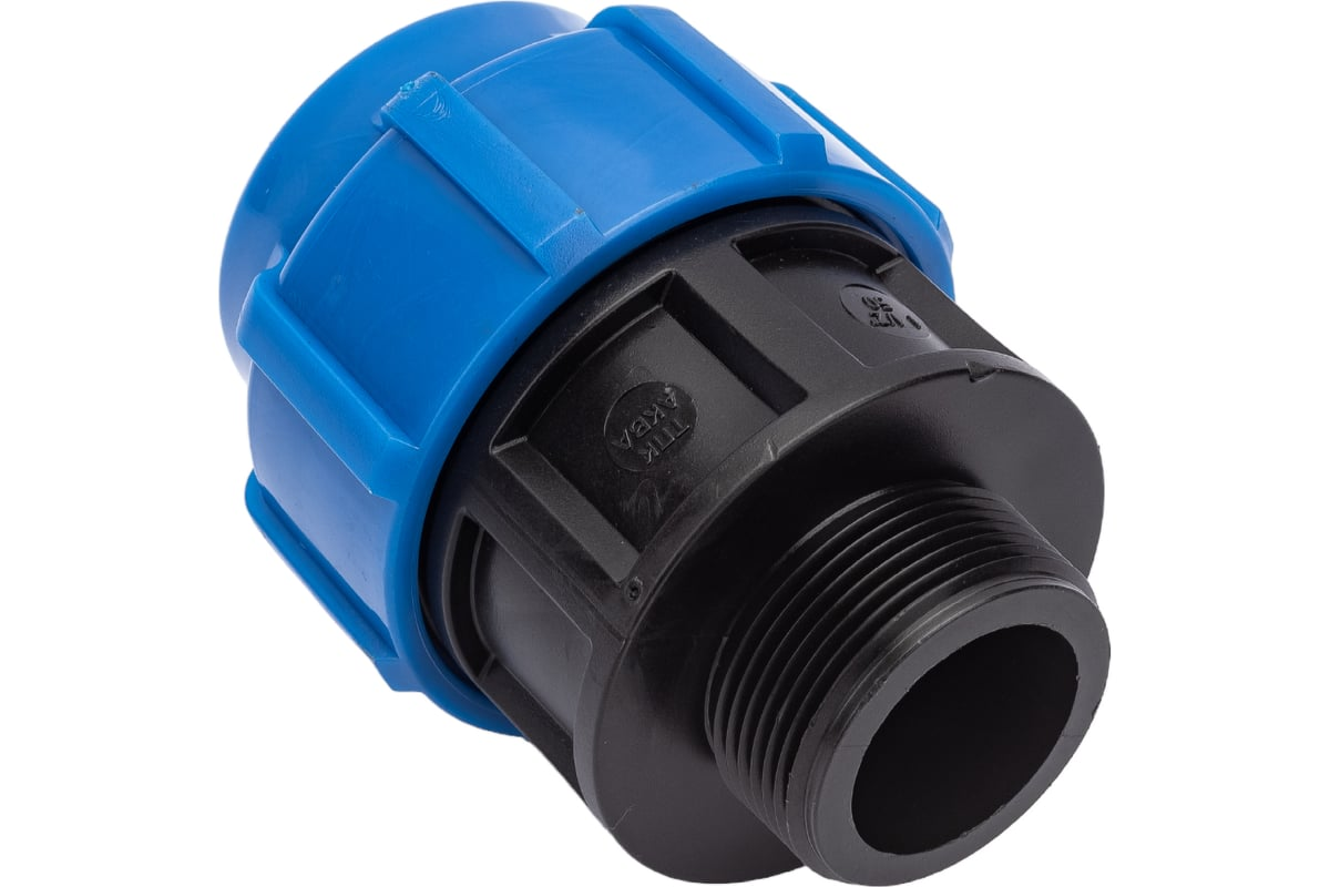 Муфта компрессионная ТПК-АКВА ПЭ Дн50х1 1/2" НР