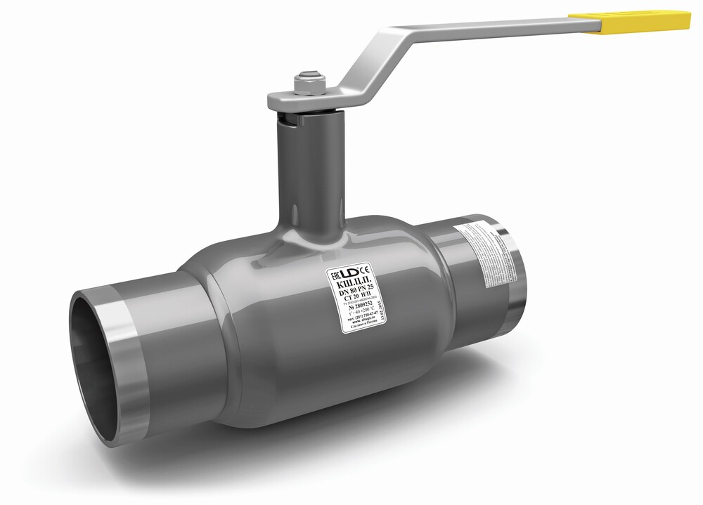 Кран шаровой LD КШ.Ц.П Ду20 Ру40 L=230мм под приварку полнопроходной