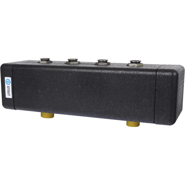 STOUT Стальной распределительный коллектор 2 отопительных контура с гидравлическим разделителем DN20