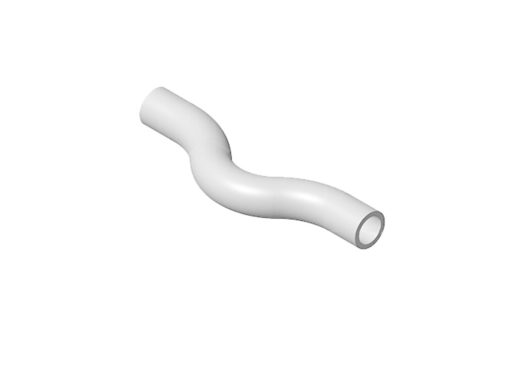 Обводное колено Политэк 40 для полипропиленовых труб под сварку (белый)