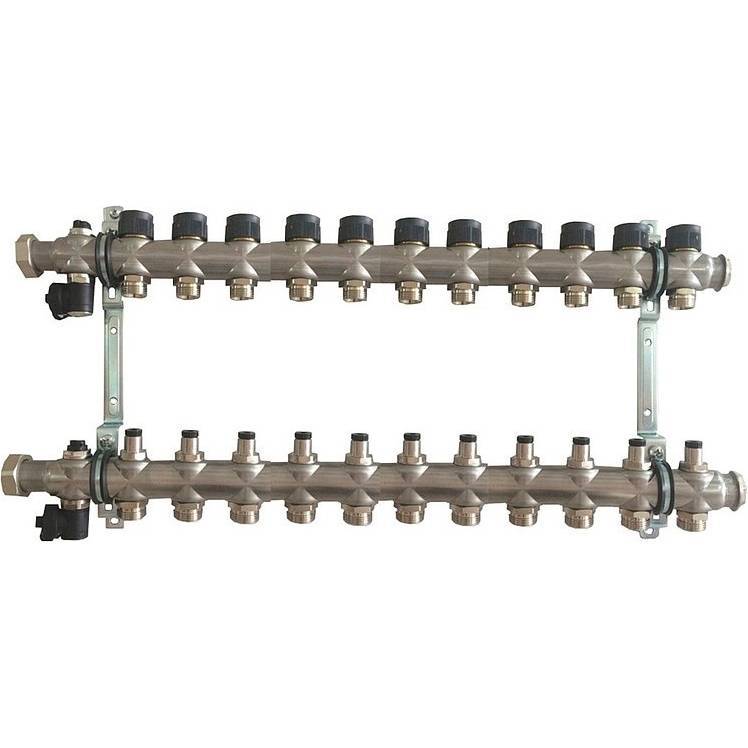 OVENTROP Группа коллекторная Oventrop "Multidis SF 11" со встроенными регулирующими вставками на 11