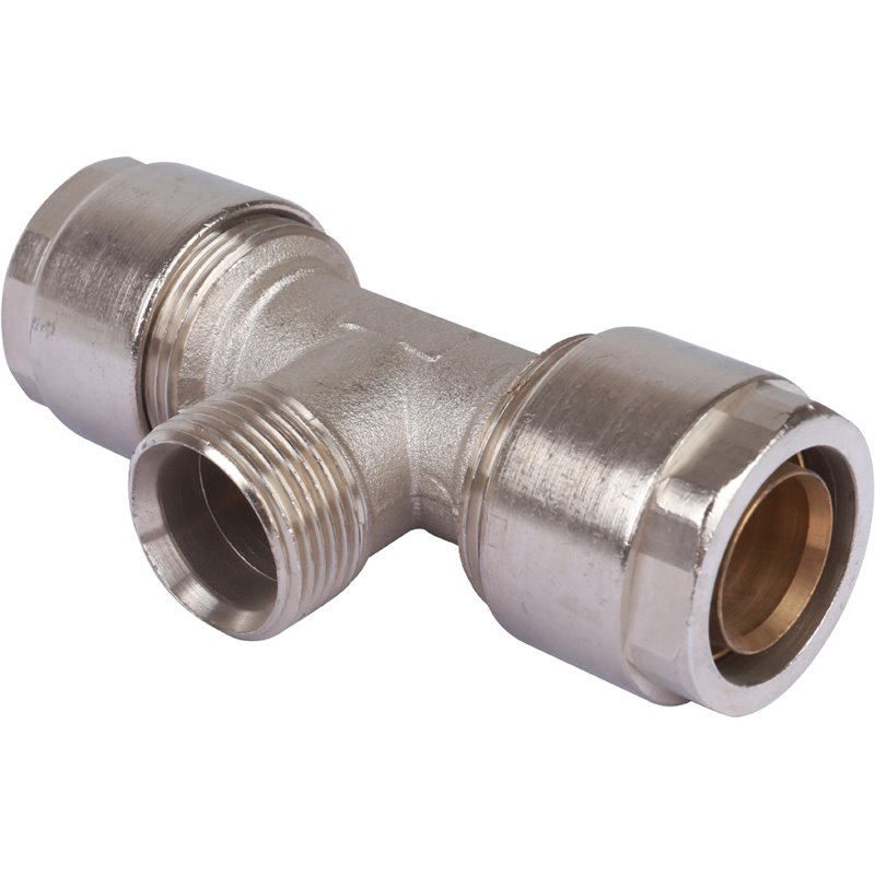 Тройник Prandelli Multyrama 32х3,0х1" НР для металлопластиковых труб