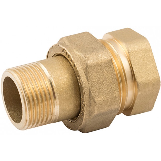 Сгон прямой, американка ELSEN НВ 1/2", латунь