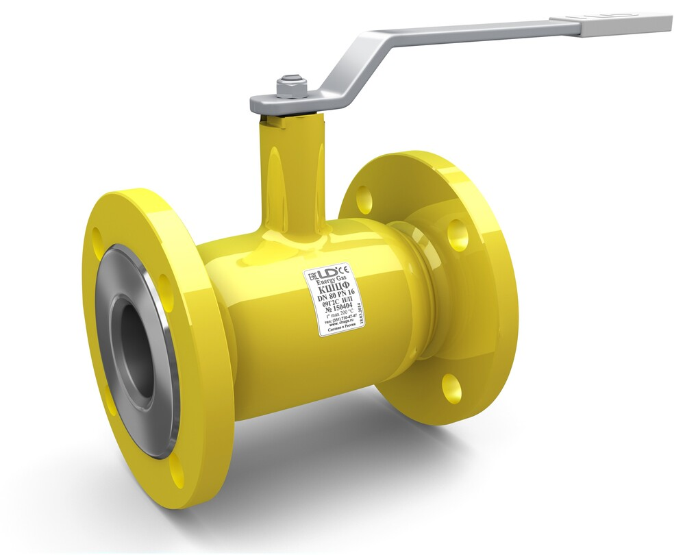Кран шаровой LD КШ.Ц.Ф.GAS DN125 PN16 фланцевый стандартнопроходной