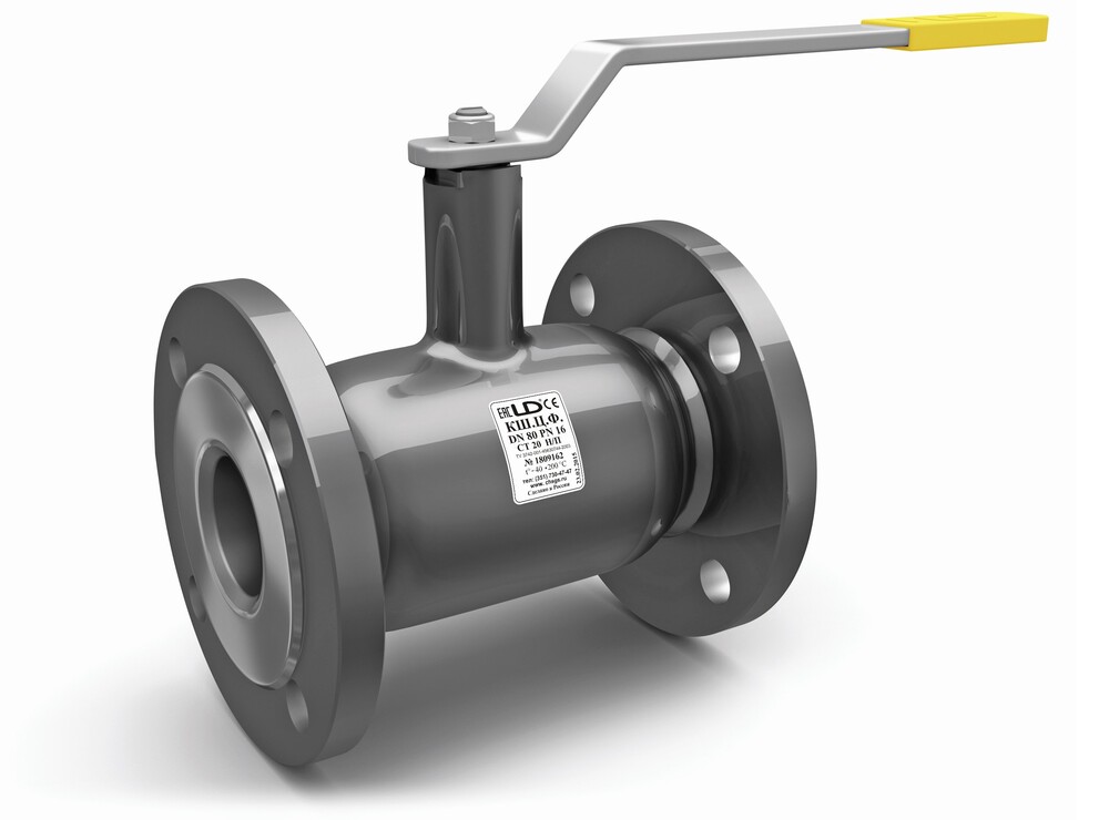 Кран шаровой LD КШ.Ц.Ф Ду150 Ру25 L=380мм фланцевый