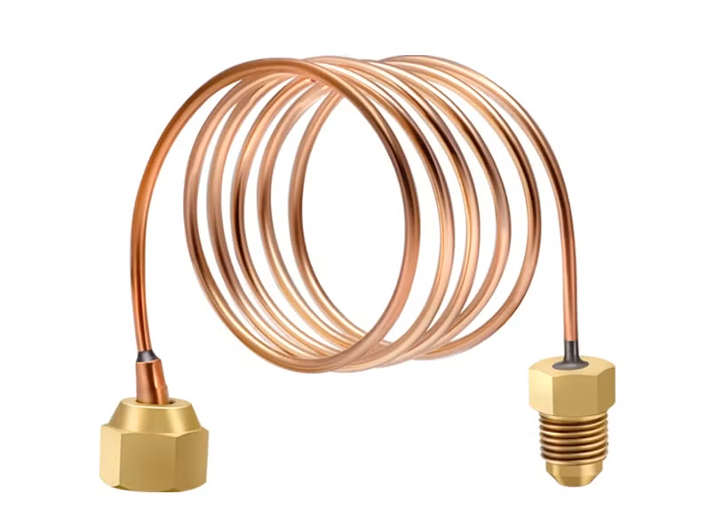 Трубка капиллярная Росма G1/4" ВР/НР L=1,5м для РД/РДД (медь)