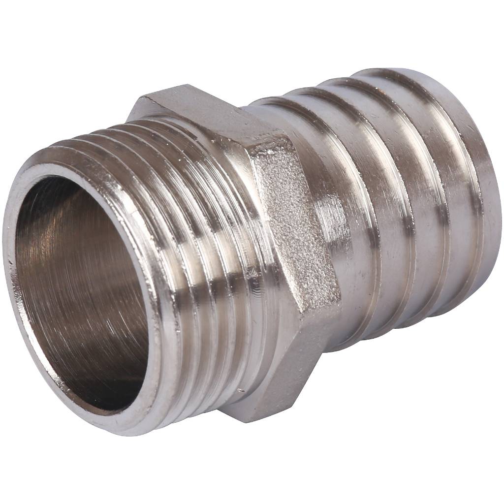 Штуцер STOUT 1"х30 НР (никелированный)