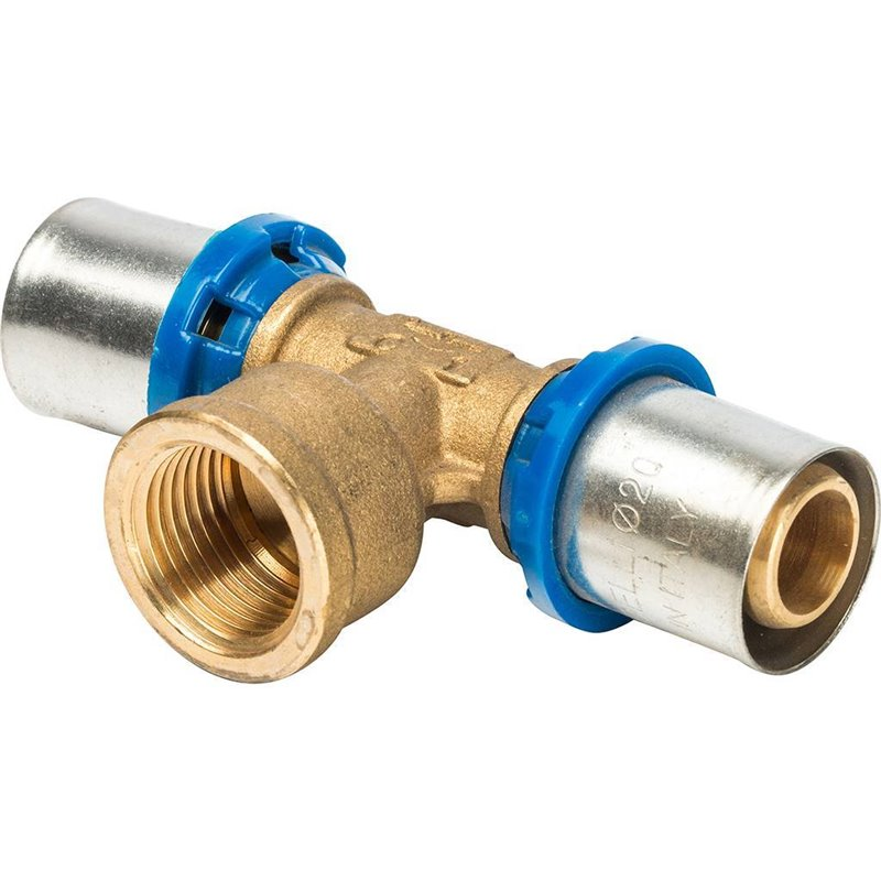 Тройник Prandelli Multyrama 20х2,0х3/4" ВР профиль H, TH, U для металлопластиковых труб