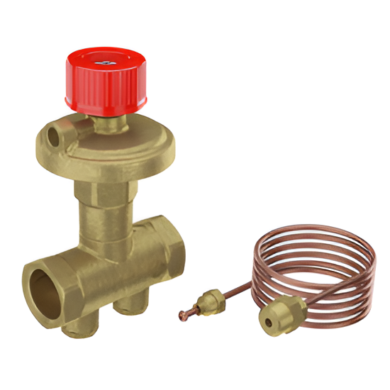 Клапан балансировочный Giacomini R206C-1 Ду25 Ру25 5-30кПа Kvs4.15 компакт. ВР автомат. (трубка 1 м)