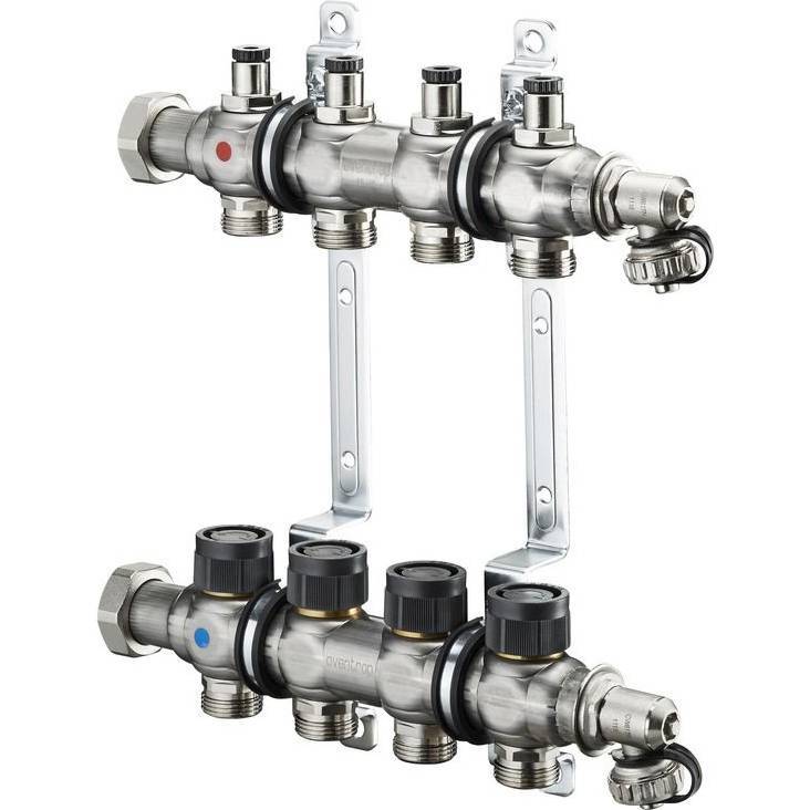 OVENTROP Группа коллекторная Oventrop "Multidis SF со встроенными регулирующими вставками на 6 конту