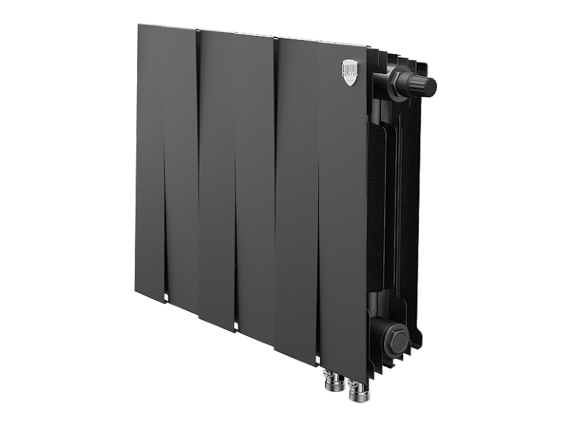 Радиатор биметаллический Royal Thermo PianoForte 300 /Noir Sable VDR x 6 секций