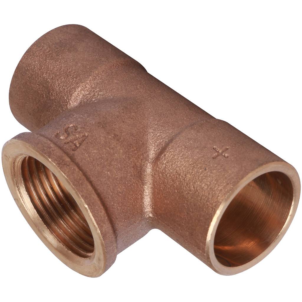 Тройник Sanha 22x3/4x22 ВП-ВР-ВП под пайку 4130g бронза