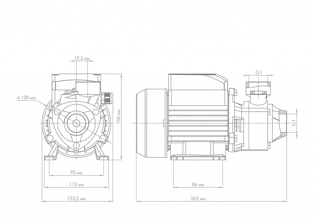 Поверхностный насос Джилекс ВИХРЕВИК 40/40 Ч