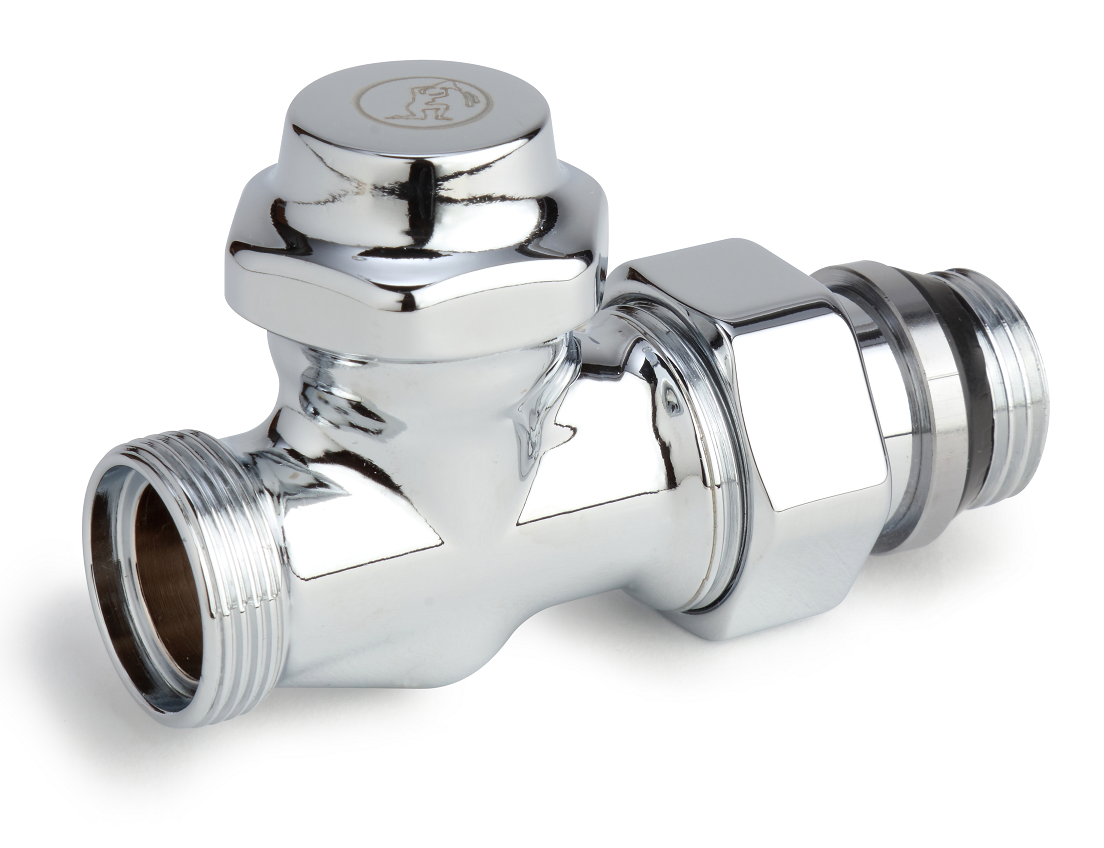 Запорный клапан Giacomini T31C Ду15 Ру16 1/2"x16 НР прямой термостатический для полотенцесушителя