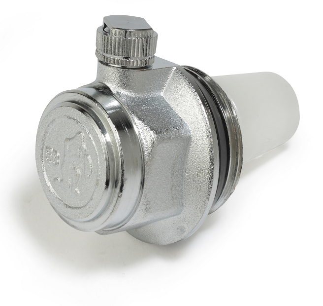 Автоматический воздухоотводчик Giacomini 1" НР правый (хромированный)