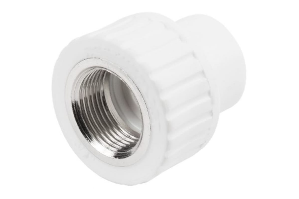 Муфта комбинированная РосТурПласт PP-R Дн25х1/2" ВР (белая)