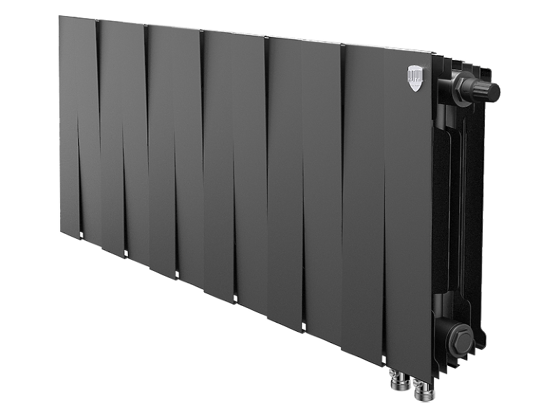 Радиатор биметаллический Royal Thermo PianoForte 300 /Noir Sable VDR x 12 секций