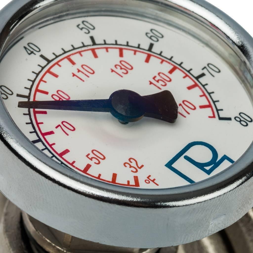 Фитинг LUXOR CR 499 1" НГ с термометром для коллектора CD