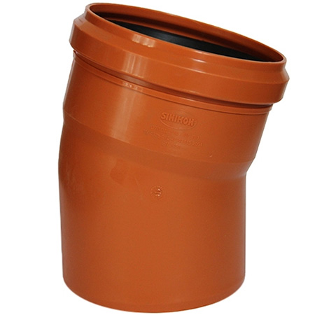 Отвод Sinikon НПВХ D110х15°