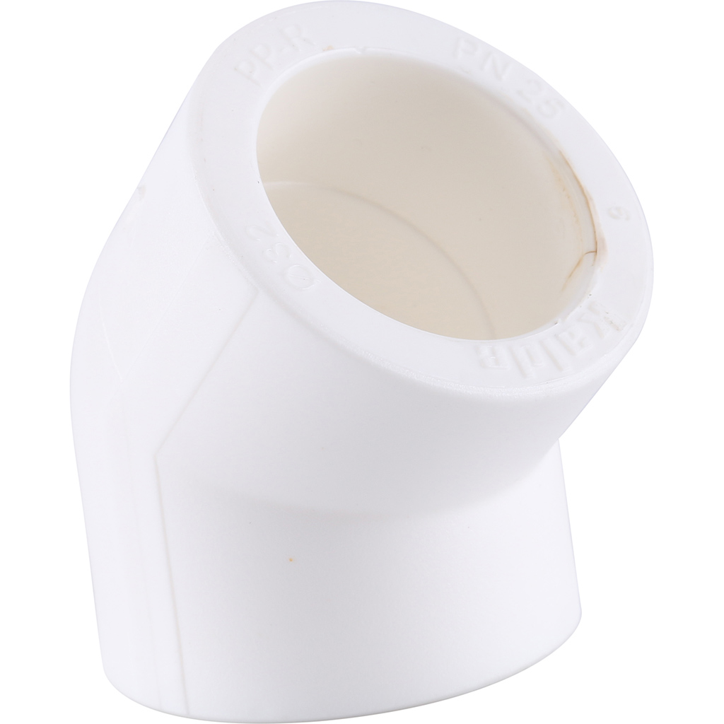 Kalde d=32 Угольник 45* для полипропиленовых труб под сварку (цвет белый)