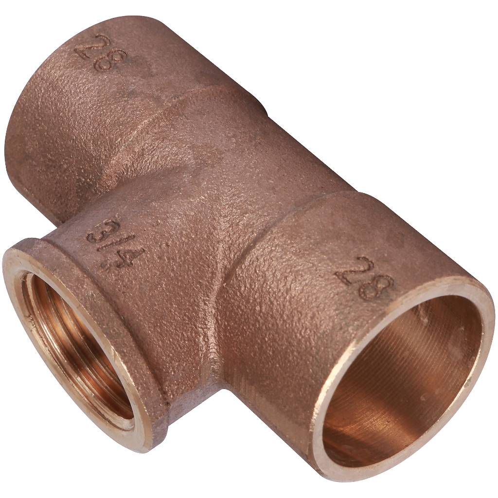 Тройник Sanha 28x3/4x28 ВП-ВР-ВП под пайку 4130g бронза
