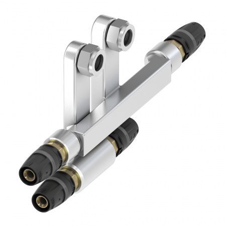 Двойной тройник TECE TECElogo 16 х 15Cu х Заглушка для подключения радиаторов