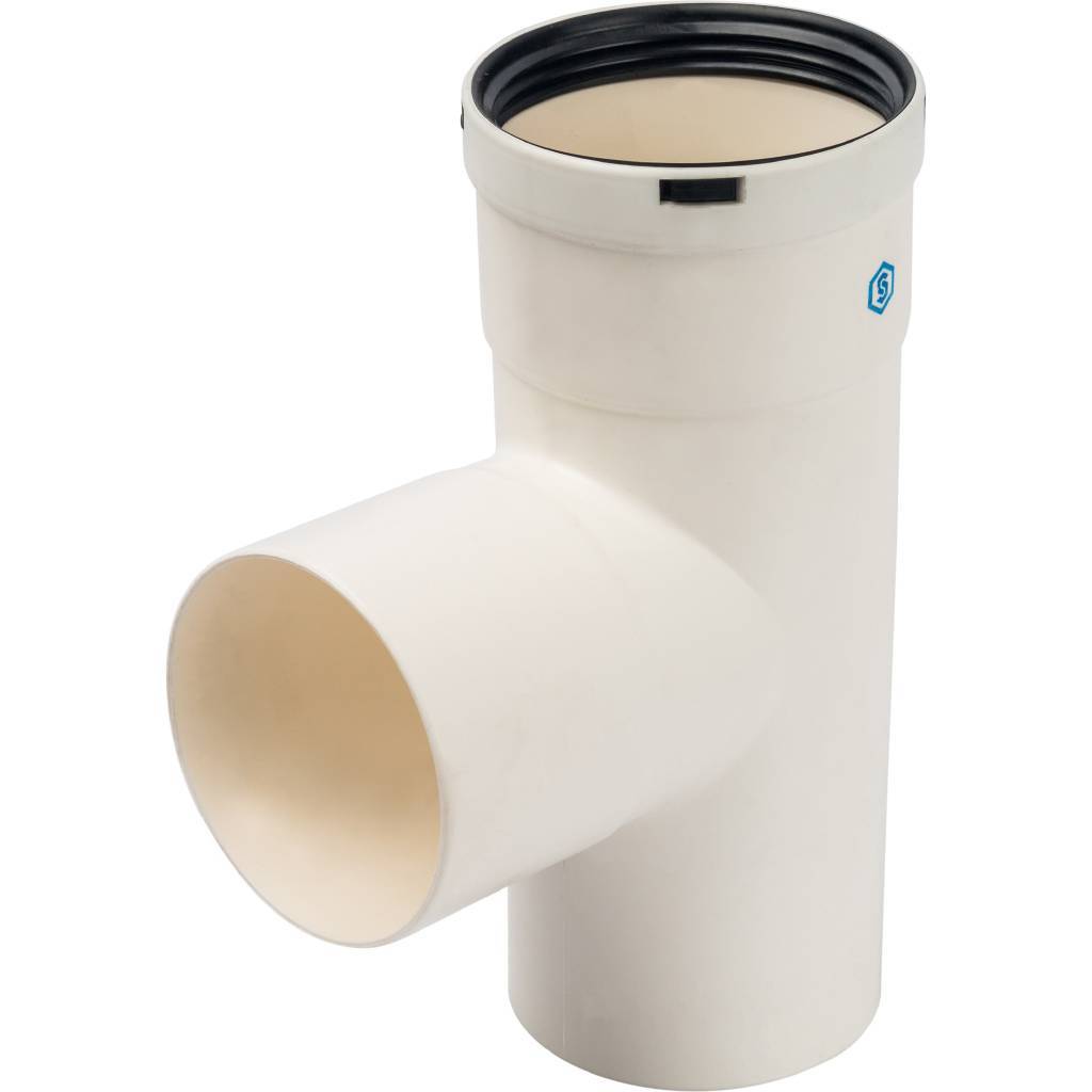 Тройник STOUT DN80 п/п/м Т-образный PP-FE