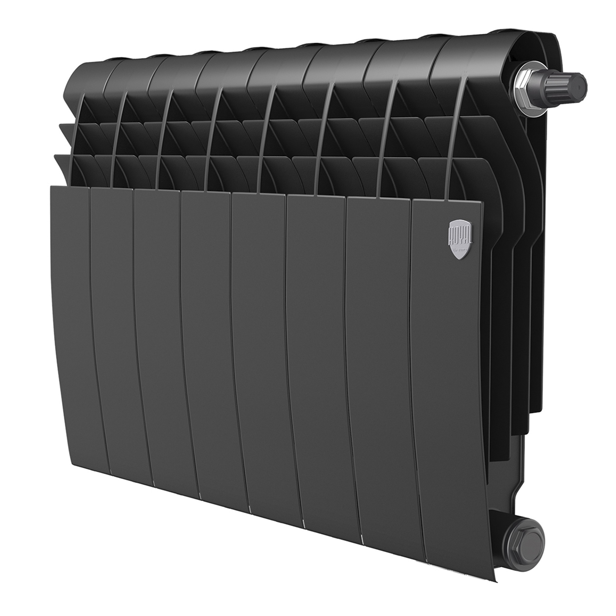 Радиатор биметаллический Royal Thermo BiLiner 350 Noir Sable VR80 - 8 секций