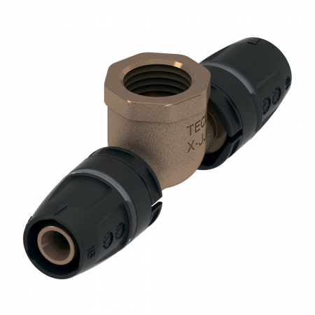 Тройник TECE TECElogo 90° 16х1/2х16 с внутренней резьбой (бронза)