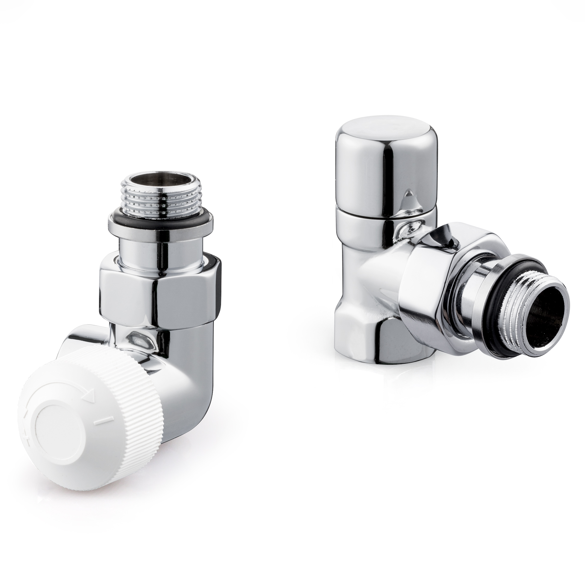 Набор термостатический Royal Thermo Design 1/2"М30х1,5 трехосевой (хром) для радиатора