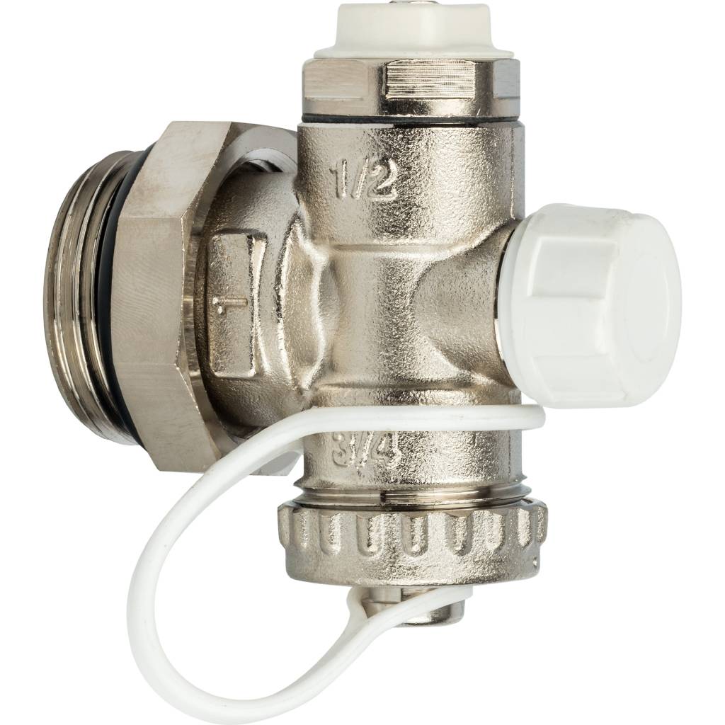 Ручной воздухоотводчик STOUT 1" регулируемый концевой фитинг с дренажным вентилем