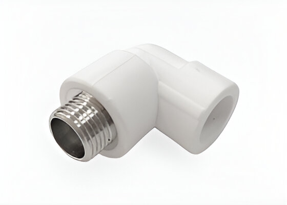 Угольник комбинированный VALFEX PRO PP-R Dn25х3/4" НР (белый)