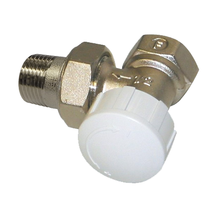 Клапан термостатический HOOBS с преднастройкой 1/2" (угловой)