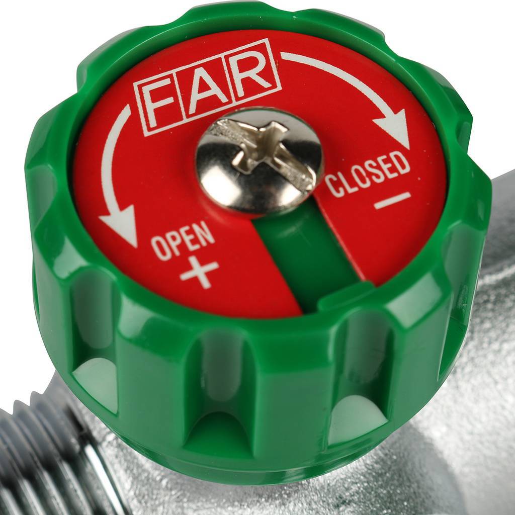 FAR Коллектор распределительный 3/4", проходной, хромированный, 4 отвода 1/2" плоское уплотнение