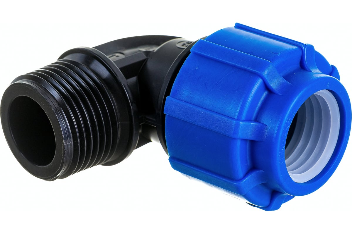 Отвод компрессионный ТПК-АКВА ПЭ Дн25х1"х90° НР