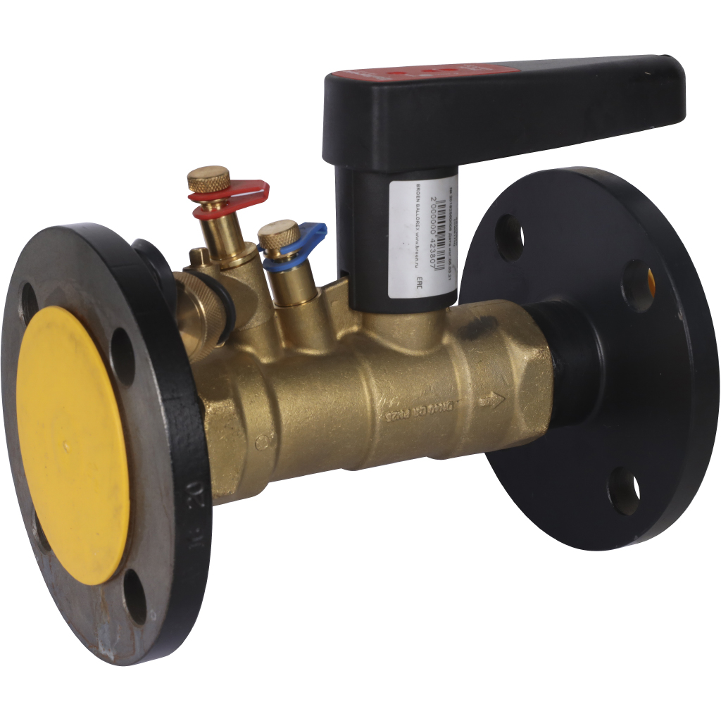 Клапан балансировочный BROEN Venturi FODRV DN40 PN16 Kvs=22 м3/ч ручной с дренажем 4755500H-001005