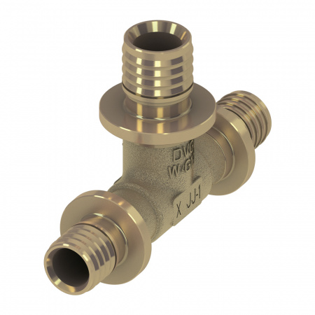 Тройник TECE TECEflex 90° 20х20х16 редукционный (латунь)