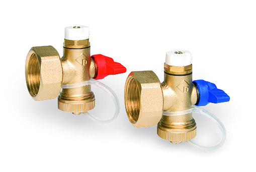 Концевая группа Watts ES-SET Q 1" Ni из латуни для коллекторов