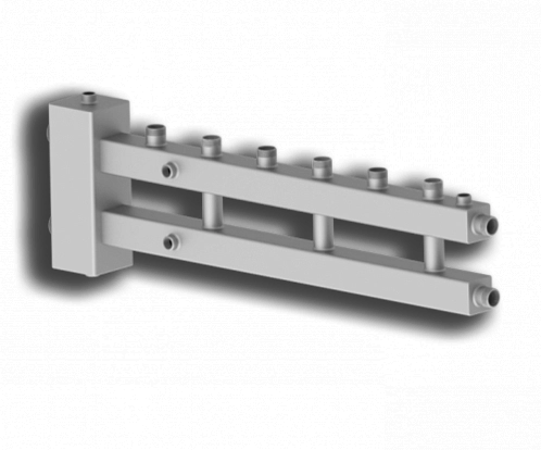 Коллектор Север-М4 (Aisi) до 70 кВт с гидроразделителем 4 контура