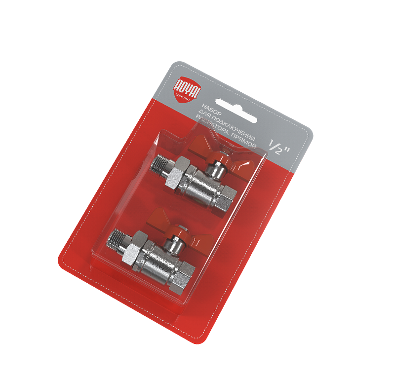 Набор для подключения радиатора Royal Thermo 1/2" прямой