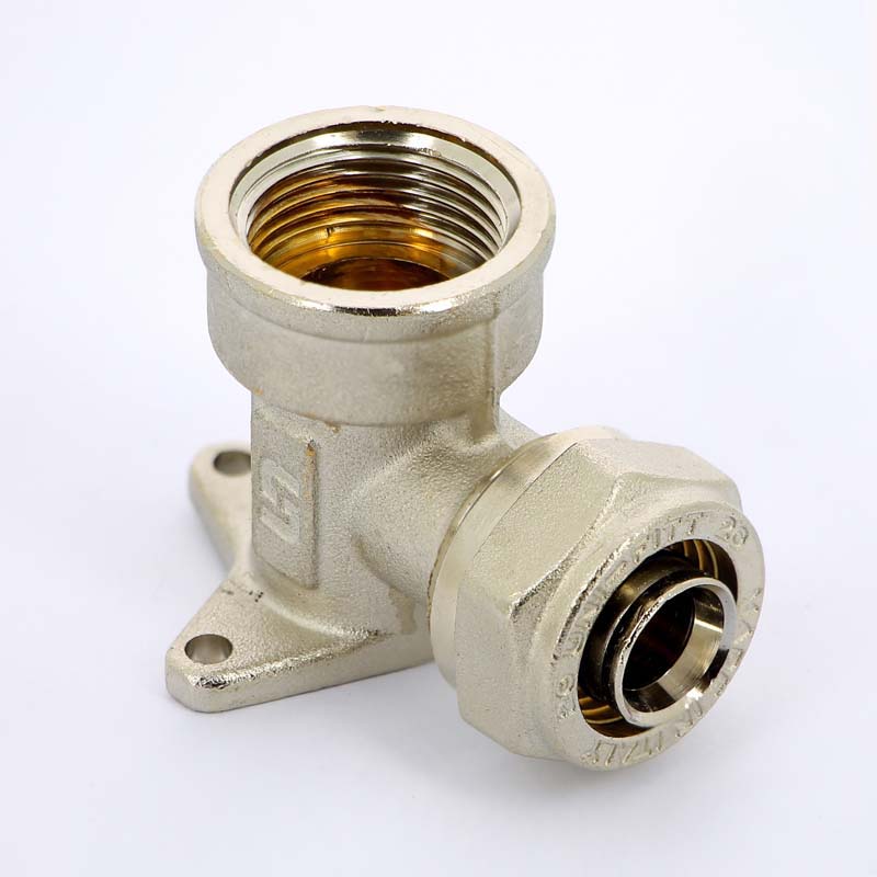 Водорозетка UNI-FITT 20х1/2 обжим-В (никелированная)